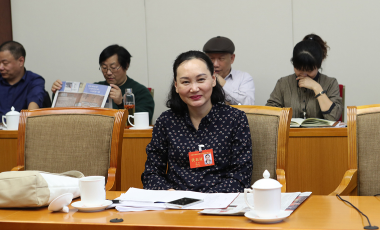 12月1日，邵丽主持河南、湖北团分组学习讨论。