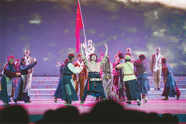话剧农奴泪西藏山南上演