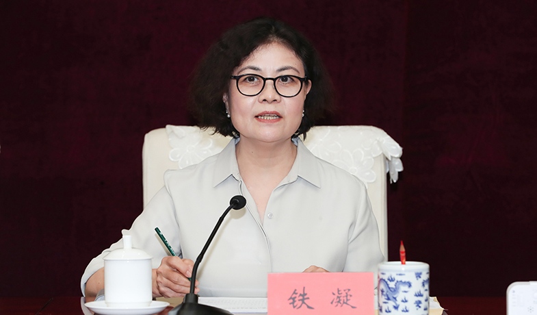 8月25日，中国作协主席铁凝在会上讲话