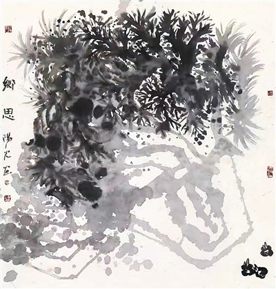 乡思（中国画）  　　阳 光