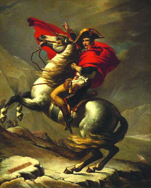 拿破仑越过圣贝尔纳山（1805） 雅克-路易·大卫工作室 作