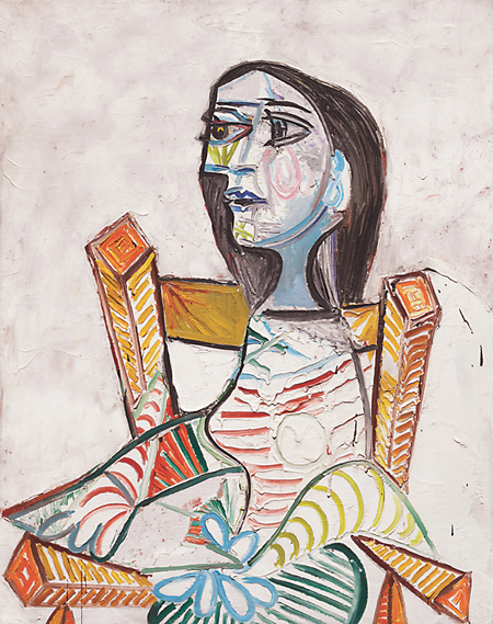女人肖像（布面油画）　巴勃罗·毕加索