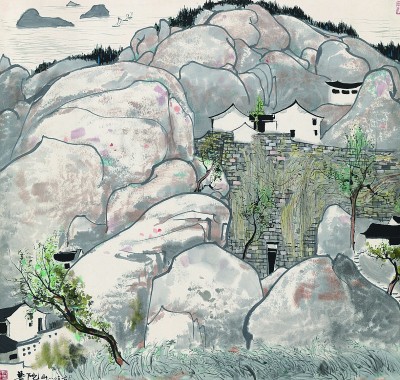 普陀山（中国画） 吴冠中