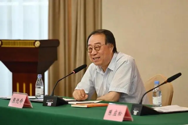 新散文代表作家、山西省作协副主席张锐锋发言。记者 刘旖旎 摄/视觉重庆
