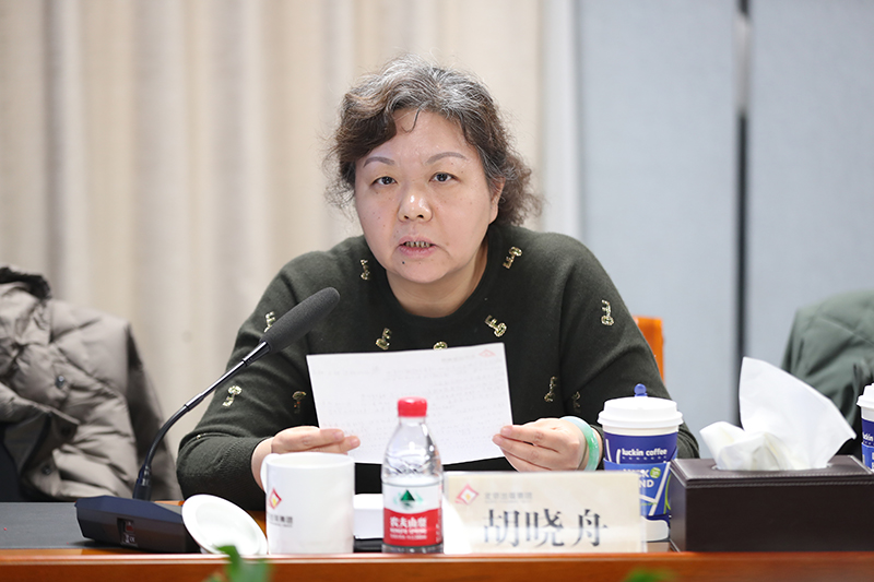 北京十月文艺出版社副总编辑胡晓舟作会议总结