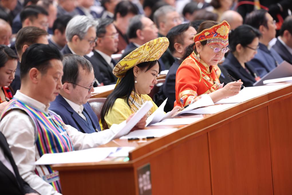 3月4日，中国人民政治协商会议第十四届全国委员会第二次会议在北京人民大会堂开幕。新华社记者 庞兴雷 摄