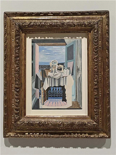 巴勃罗•毕加索《窗前静物，圣拉斐尔》