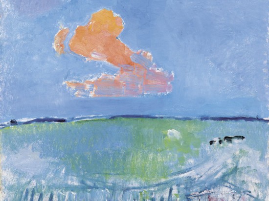 蒙德里安，《红云》，1907年，布面油画，海牙艺术博物馆藏（贝耶勒基金会展品）