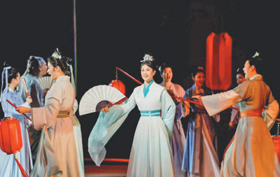 图为歌剧《李清照》剧照。  　　浙江演艺集团供图