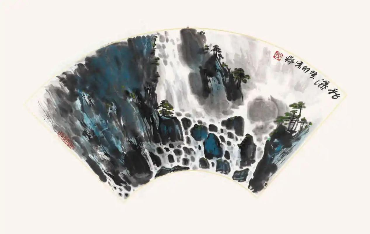 寇宗鄂  飞瀑图