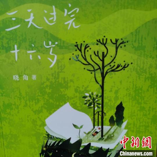 图为晓角诗集《三天过完十六岁》。 中新网记者 李爱平 摄