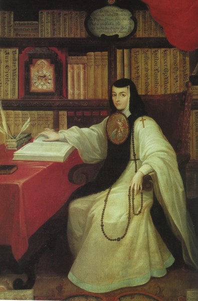 修女胡安娜画像。米格尔·卡夫雷拉作布面油画，1750年
