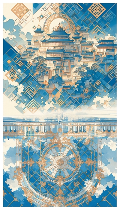 　故宫凡尔赛天空之境  　　王京川作