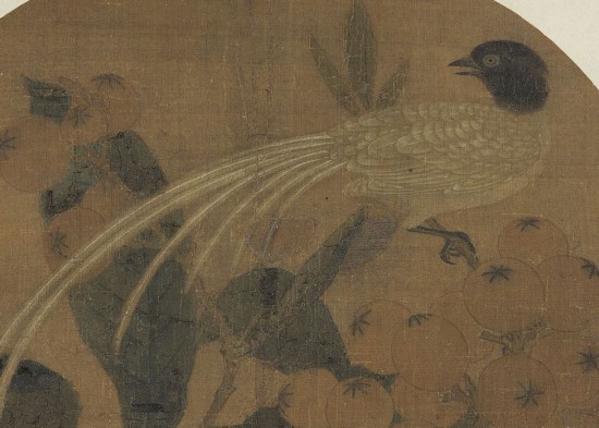 宋 徐崇嗣 枇杷绶带（局部） 本幅选自台北故宫博物院藏“艺苑藏真（上）册”